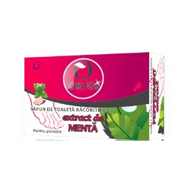 Sapun natural racoritor cu extract de menta pentru picioare 100g, Ortos