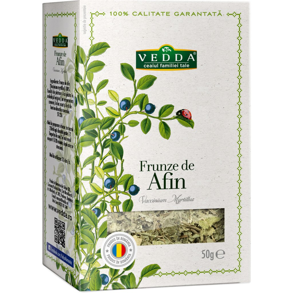 Ceai de frunze de afin 50g, vedda