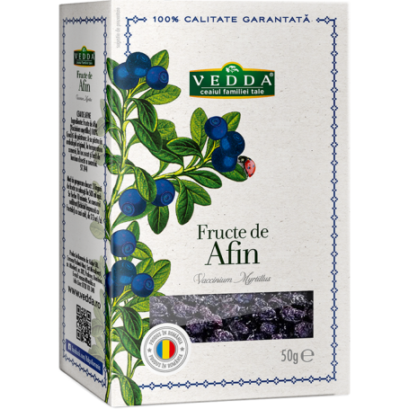 Ceai fructe uscate de Afine 50g, Vedda