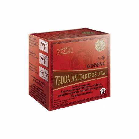 Ceai ANTIADIPOS GINSENG 60g 30dz, Vedda