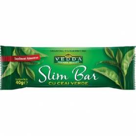 BATON SLIM BAR CU CEAI VERDE 40g, Vedda