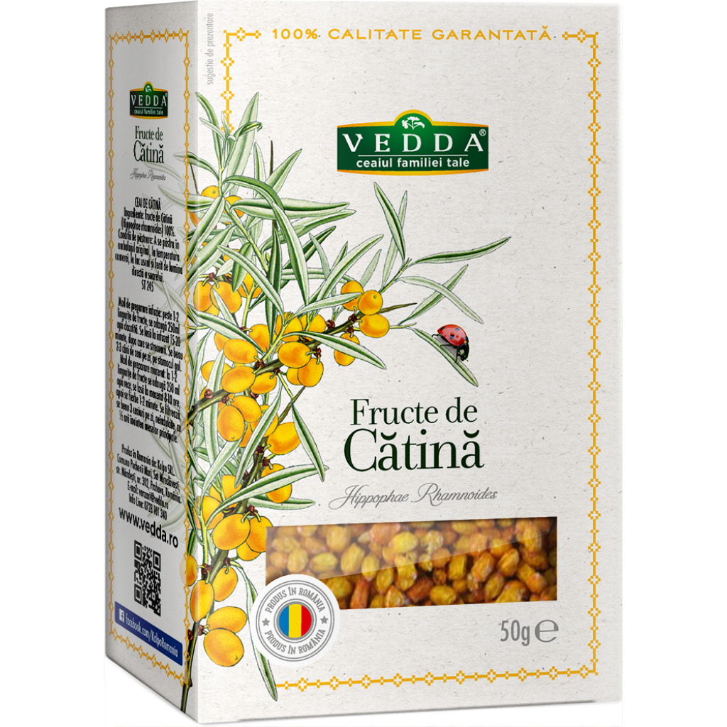 Ceai fructe de catina 75g, vedda