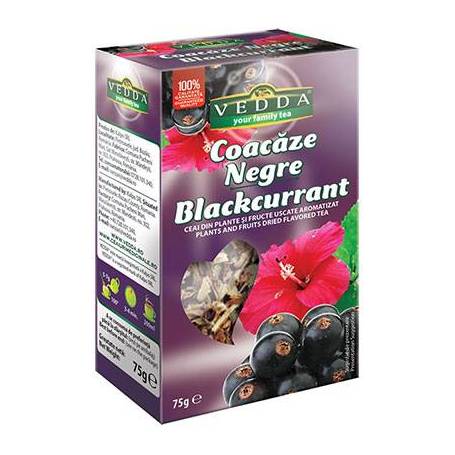 Ceai Coacaze Negre 75g, Vedda