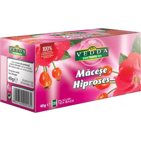 Ceai de macese 40g 20dz, vedda