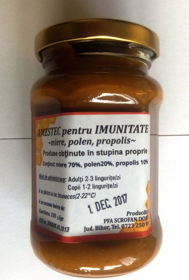 Amestec apicol pentru imunitate 230g