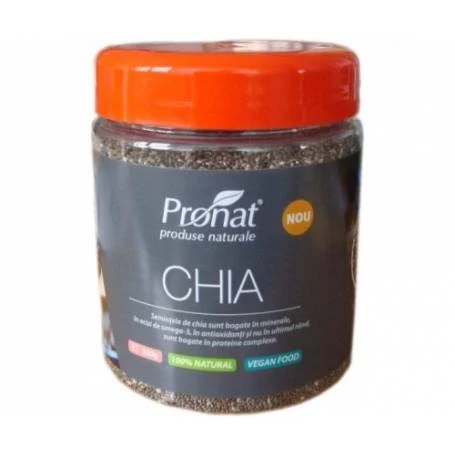 Seminte de Chia 350g Borcan Pet Pronat