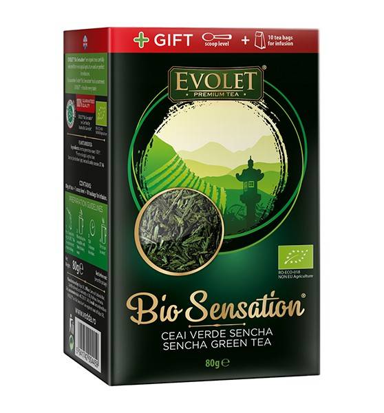 Ceai verde sencha evolet bio 80g, vedda