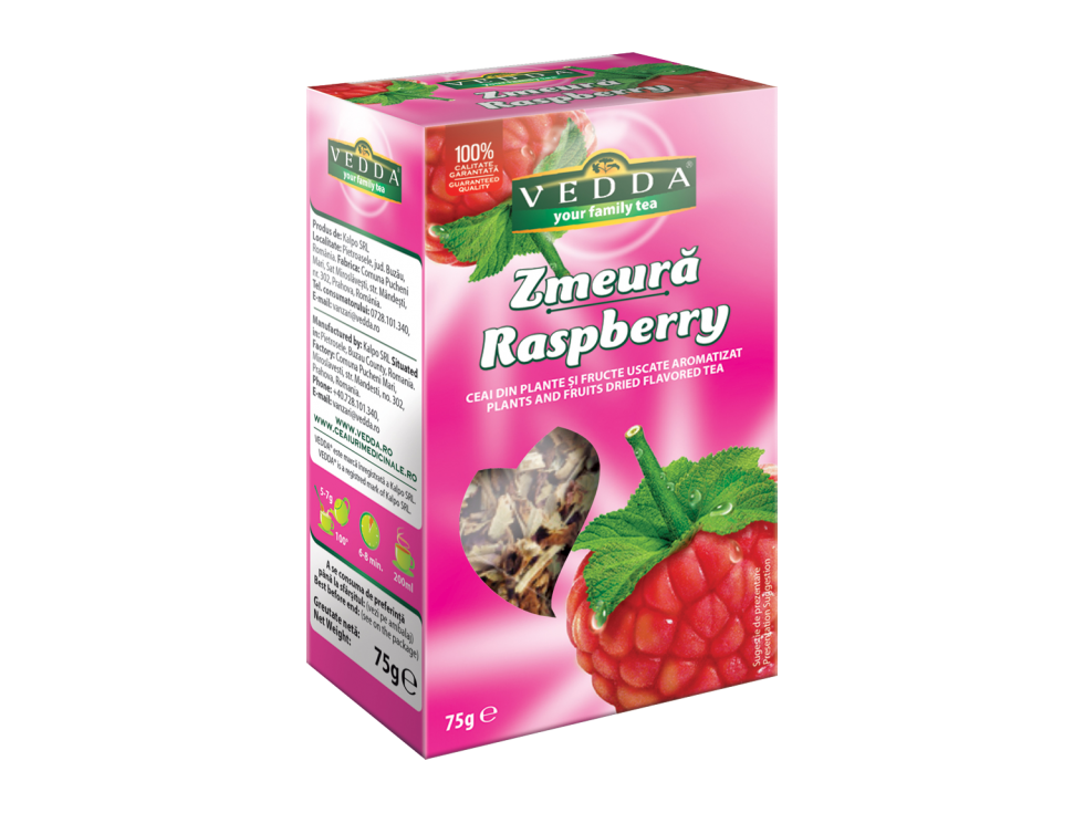 Ceai de zmeura 75g, vedda