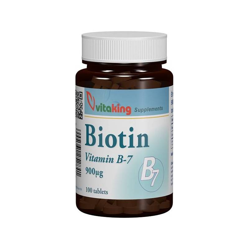 Vitamina B7 (BIOTINA) 900mcg - 100cp - VITAKING