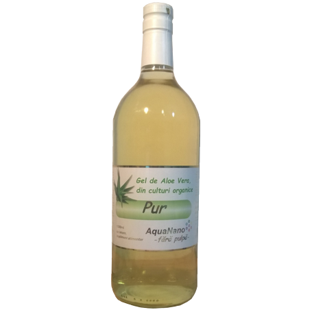 Aloe-Pur - gel organic de Aloe Vera - fara pulpa - 1L - AquaNano