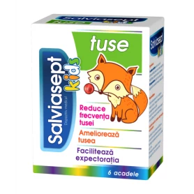 Salviasept Kids Tuse - 6 acadele - Zdrovit