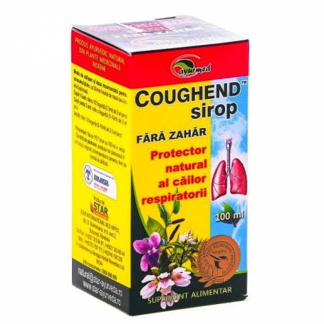 Coughend Sirop fara zahar 100ml - Ayurmed