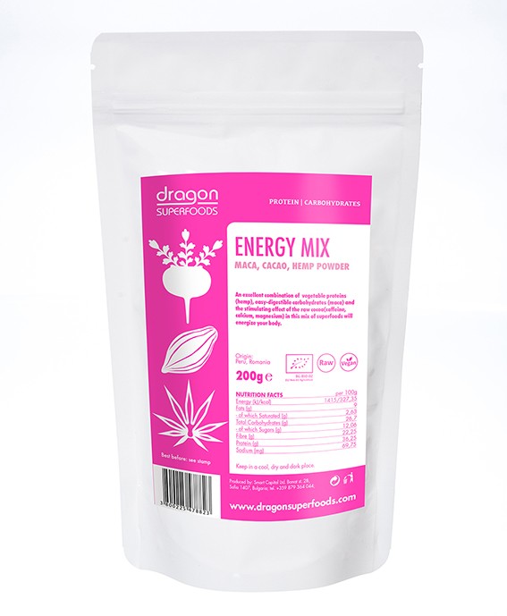 Energy mix raw eco-bio 200g dragon superfoods