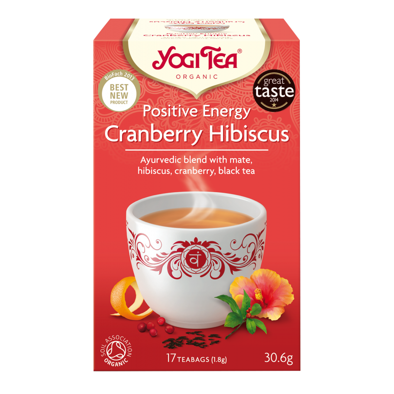 CEAI ENERGIE POZITIVA MERISOR SI HIBISCUS 17pl ECO-BIO - Yogi Tea