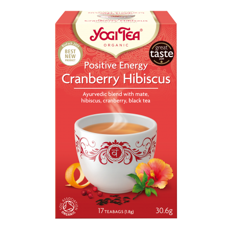 CEAI ENERGIE POZITIVA MERISOR SI HIBISCUS 17pl ECO-BIO - Yogi Tea