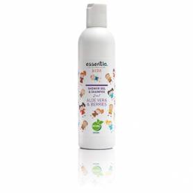 Gel de dus si sampon pentru copii 2 in 1 Aloe Vera si Fructe de padure 250ml - Essentiq