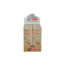MINI CIOCOLATA BIO CU LAPTE 38% CACAO 25g Sole