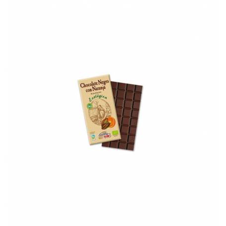 CIOCOLATA NEAGRA BIO 56% CACAO CU PORTOCALE 100g - Sole