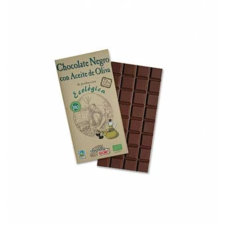 CIOCOLATA NEAGRA BIO CU ULEI EXTRAVIRGIN DE MASLINE 100g - Sole