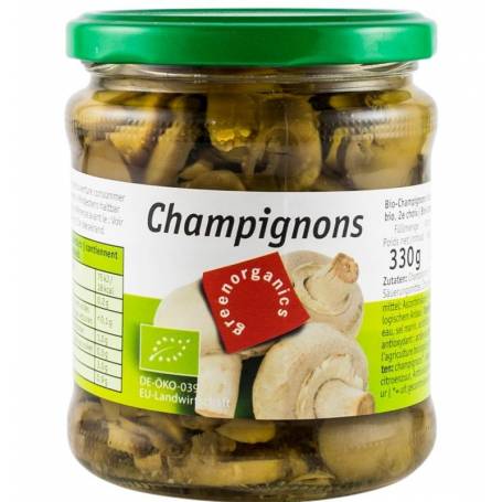 Ciuperci Champignon, eco-bio, 330g - Green Organics