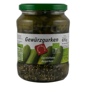 Castraveți murati, eco-bio, 670g - Green Organics