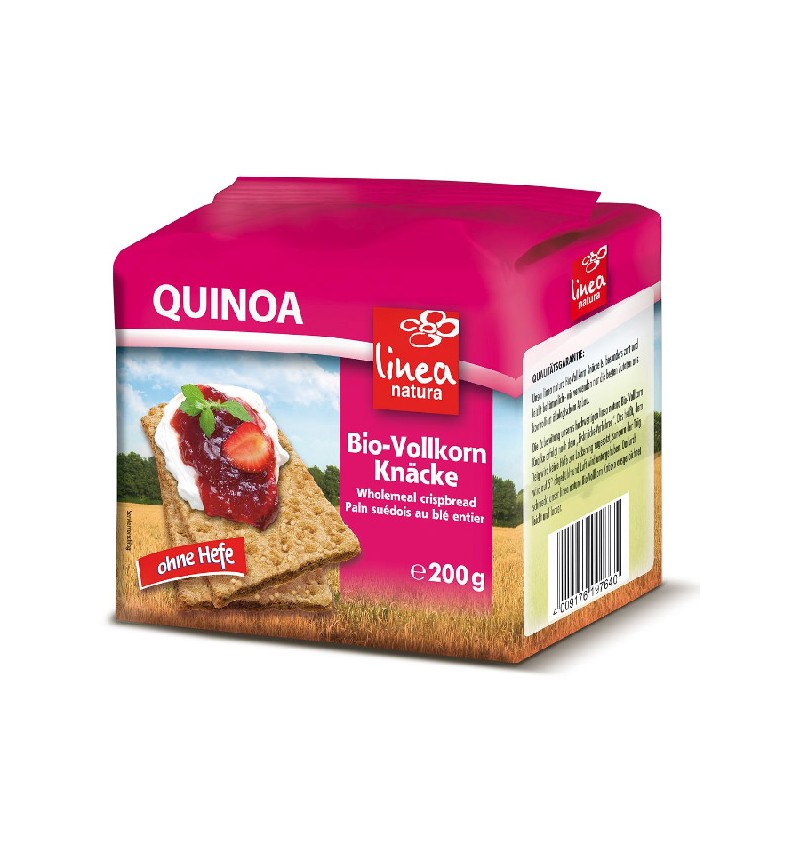 Paine crocanta din faina integrala de quinoa, eco-bio, 200g - linea natura