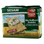Paine crocanta din faina integrala de secara cu susan, eco-bio, 200g - Linea Natura