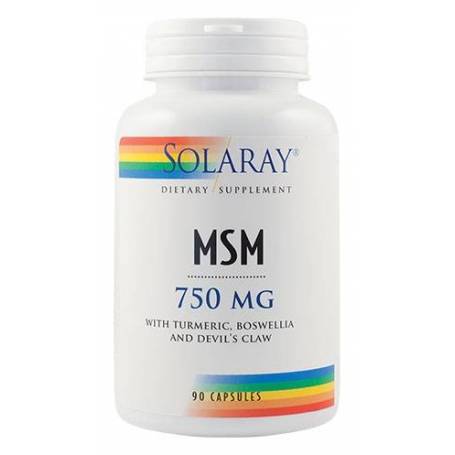 MSM 750mg 90cps - Solaray - Secom