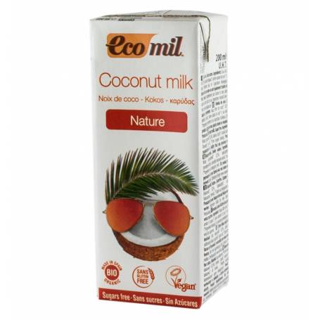 Lapte De Cocos Natur, eco-bio, 200ml - Ecomil