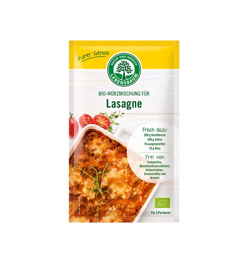 Amestec de condimente pentru lasagna, eco-bio, 45g - lebensbaum