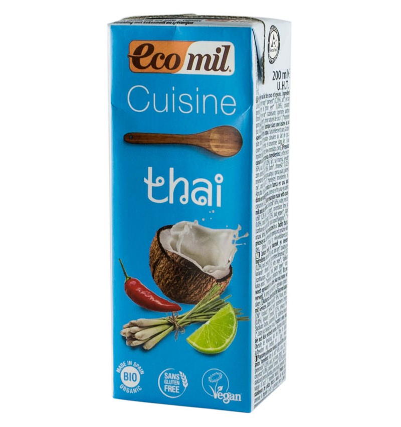 Crema Vegetala Pentru Gatit Thai, Eco-bio, 200 Ml - Ecomil