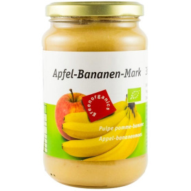 Piure din pulpa de mere si banane, eco-bio, 360g - Green Organics