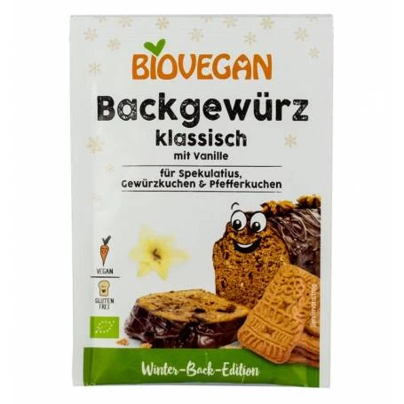 Condiment classic prajituri, cu vanilie, eco-bio, 15g Biovegan