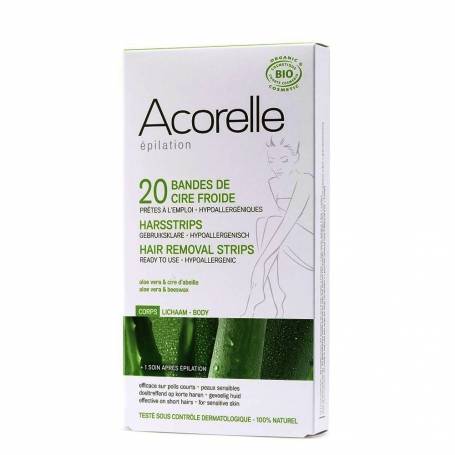 Benzi depilatoare cu ceara rece - 10x2buc - Acorelle