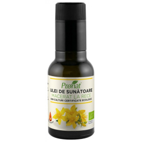 Ulei de sunatoare macerat la rece, eco-bio, 100 ml, Pronat