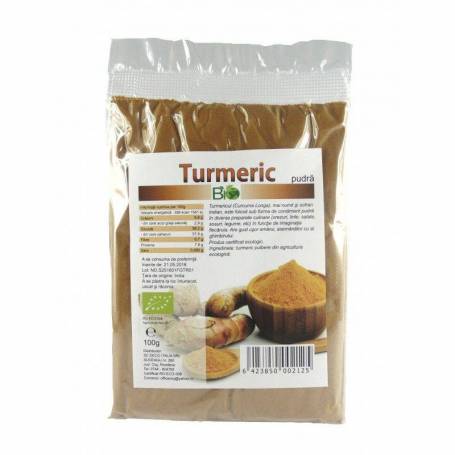 Turmeric pudra eco-bio 100g, Deco Italia