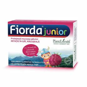 Fiorda junior cu aroma de zmeura 15cpr supt, Plantextrakt