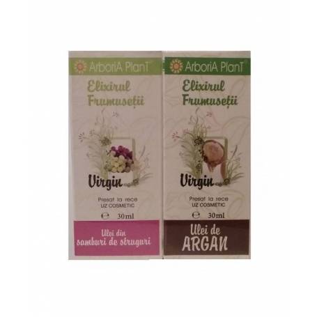 Pachet Ulei de argan 30ml + Ulei de struguri 30ml - Arboria Plant