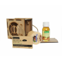 Set cadou cutie lemn Crema argan + Ulei argan + Sapun cu ulei de argan, Argana
