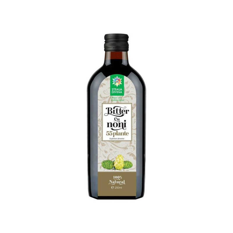 BITTER CU NONI 55 PLANTE, Steaua Divina - 250ml