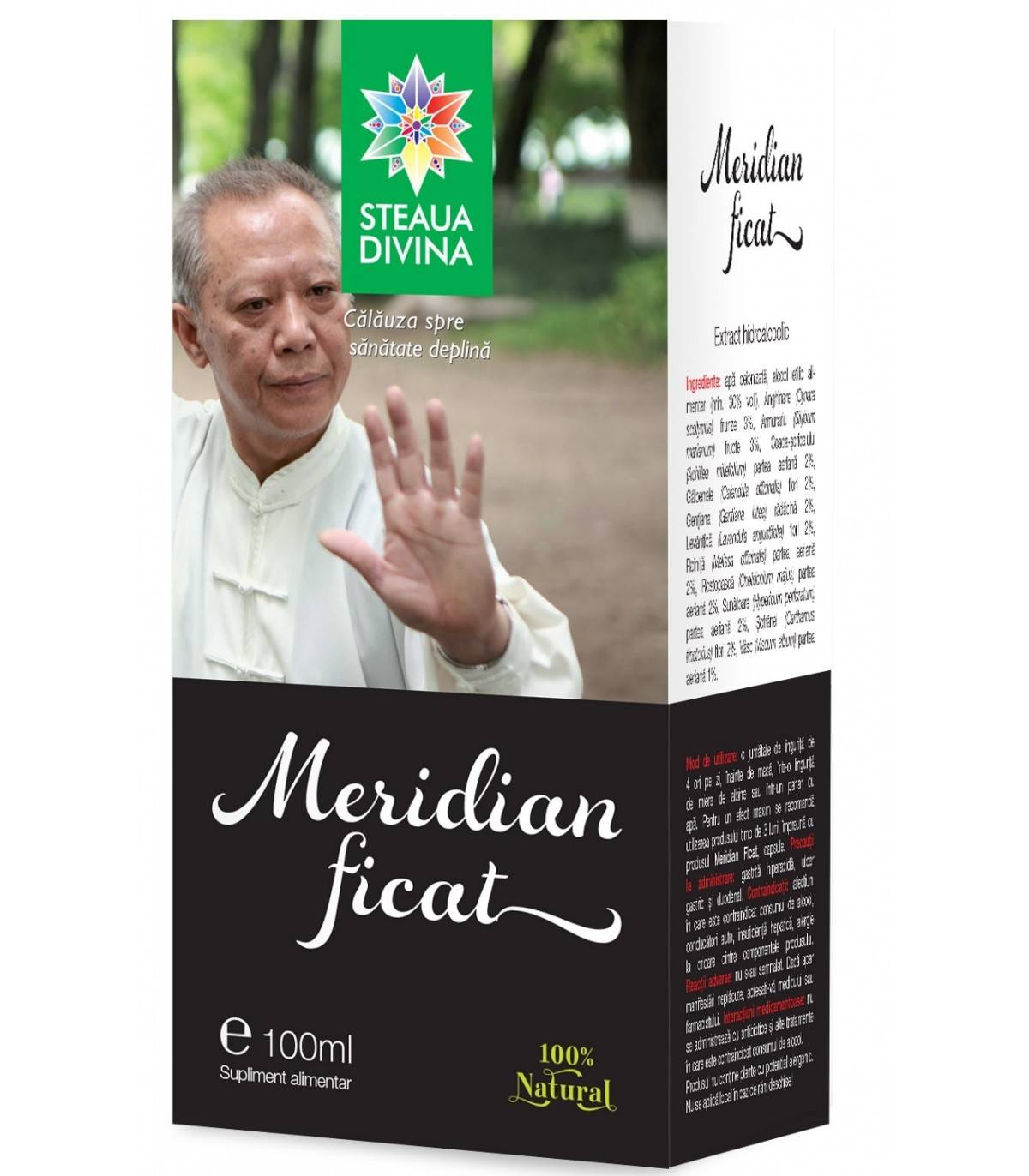 Meridian ficat tinctura 100ml, steaua divina