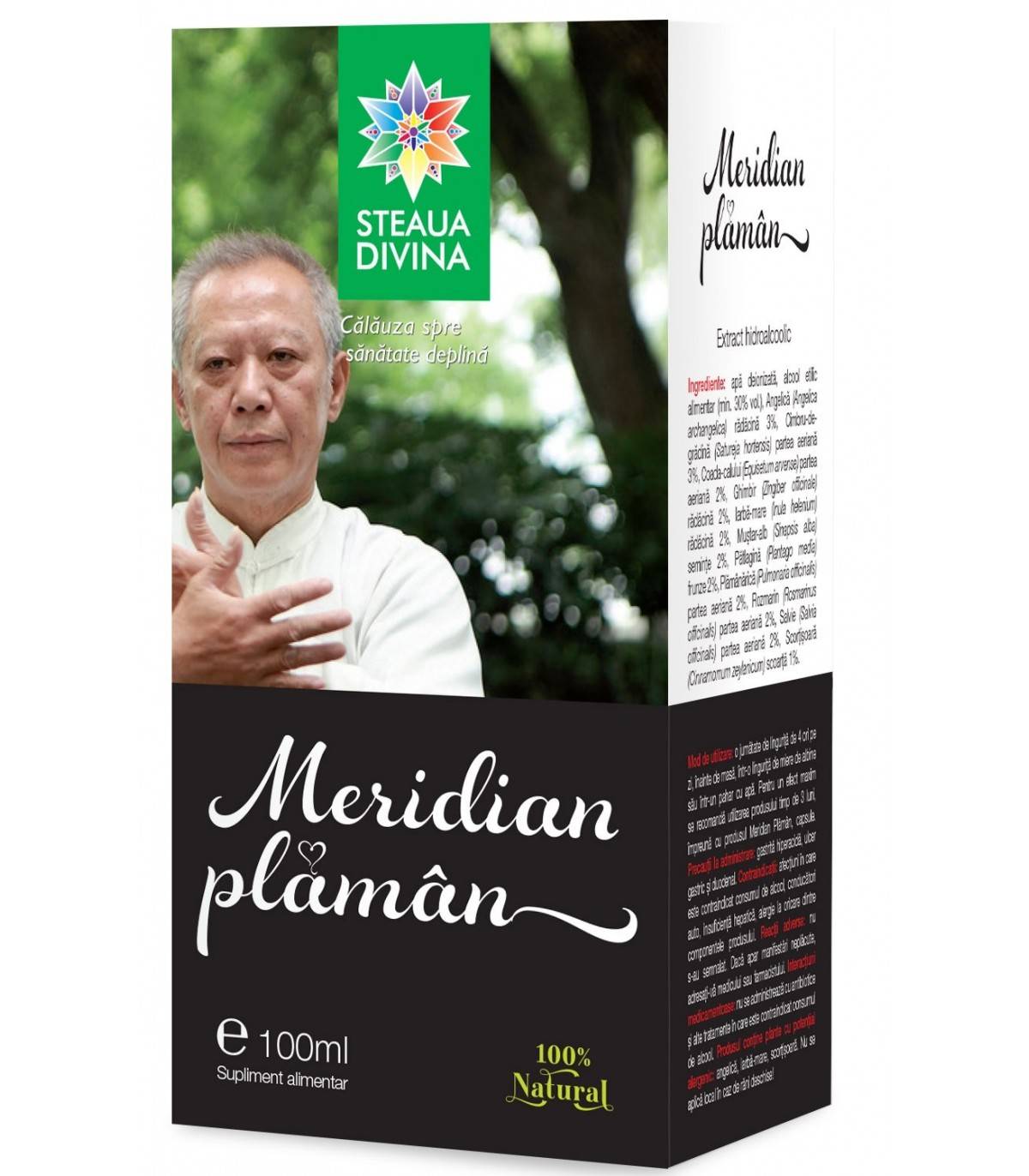 Meridian plaman tinctura 100ml, steaua divina