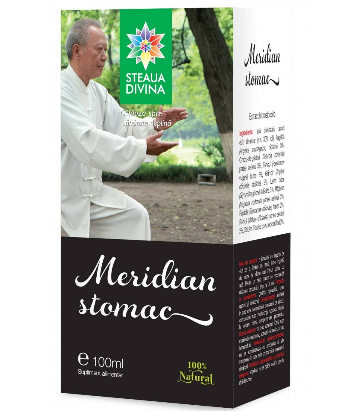 Meridian stomac tinctura 100ml, steaua divina