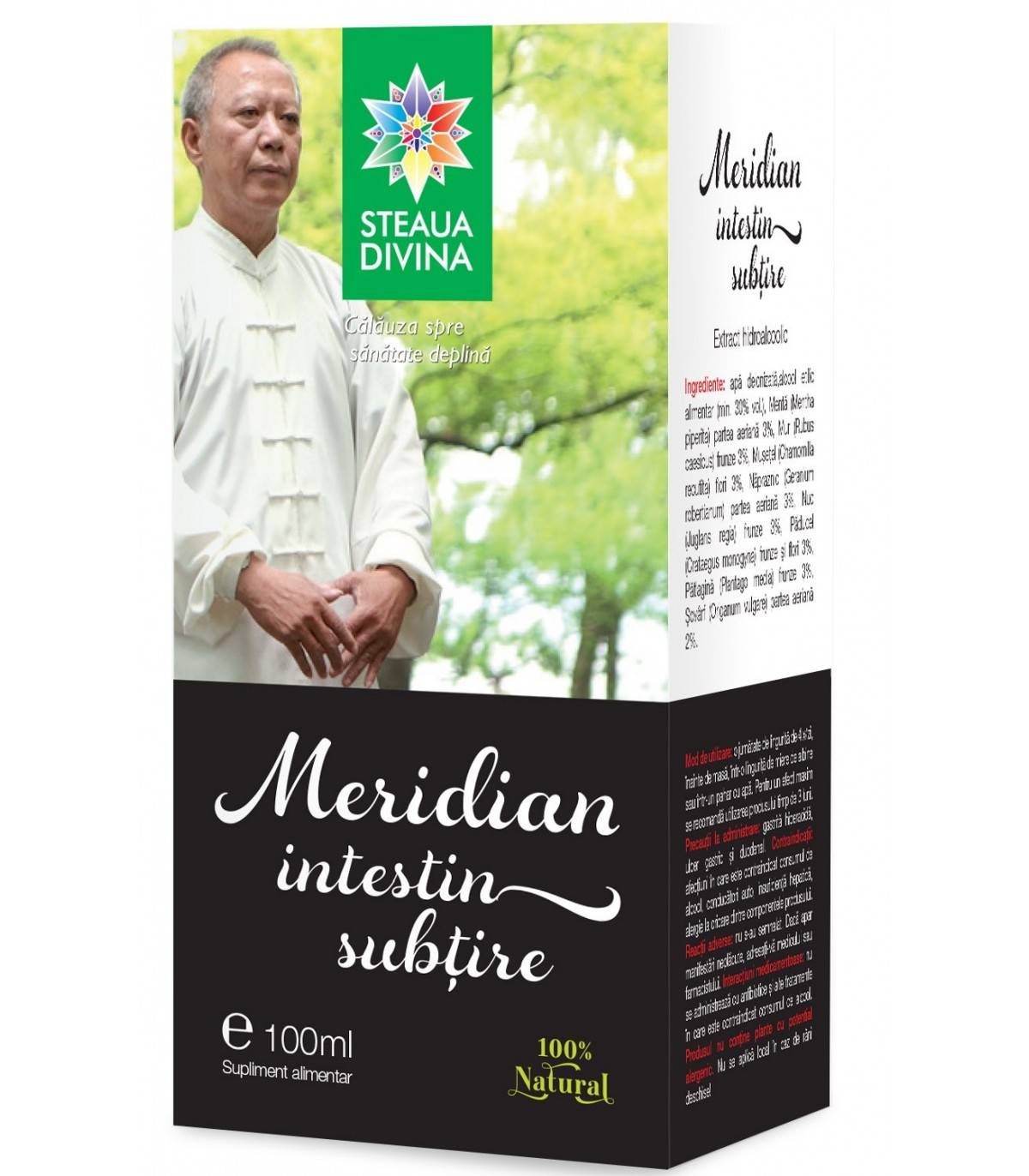 Meridian intestin subtire tinctura 100ml, steaua divina