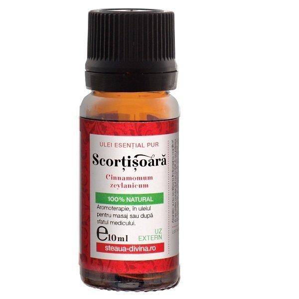 Ulei de scortisoara esential 10ml, steaua divina