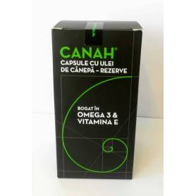 Capsule cu ulei de canepa 1565mg ECO-BIO 84cps - CANAH