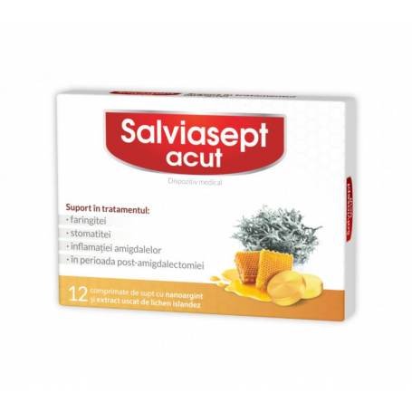 ALVIASEPT ACUT FARA ZAHAR - 12CP - ZDROVIT