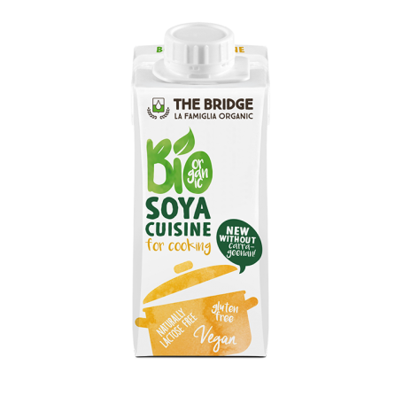 Smantana vegetala din soia bio 200ml, THE BRIDGE