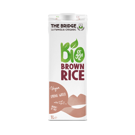 Lapte din orez brun vegetal eco-bio 1L, The Bridge