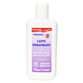 LAPTE DEMACHIANT CU SPIRULINA VIRGINIA Bio 125ml, Favisan